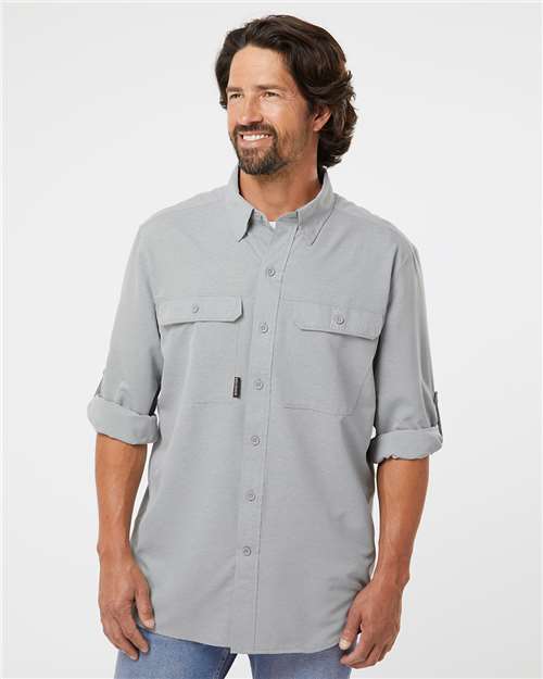 Custom Embroidered DRI DUCK Crossroad Woven Shirt 4441
