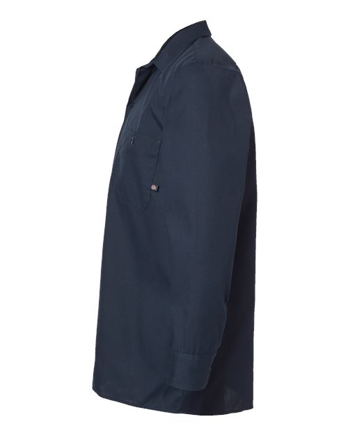Dickies Industrial Long Sleeve Work Shirt L535 Custom Embroidered Business Logo