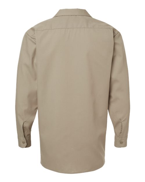 Dickies Industrial Long Sleeve Work Shirt L535 Custom Embroidered Business Logo