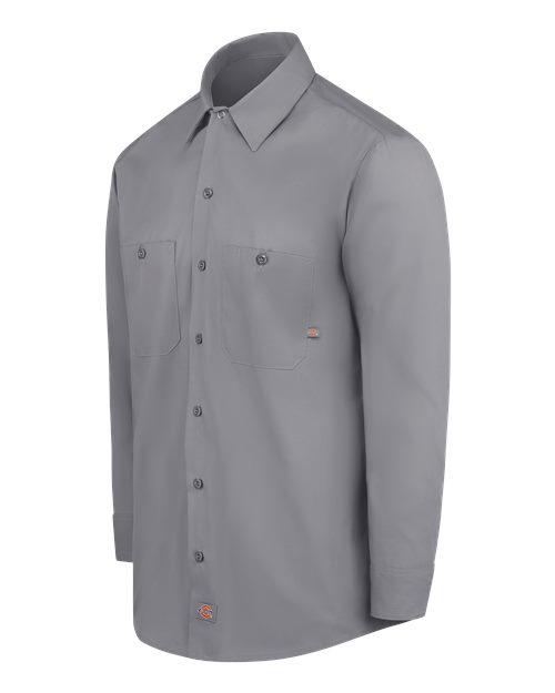 Dickies Industrial Long Sleeve Work Shirt L535 Custom Embroidered Business Logo