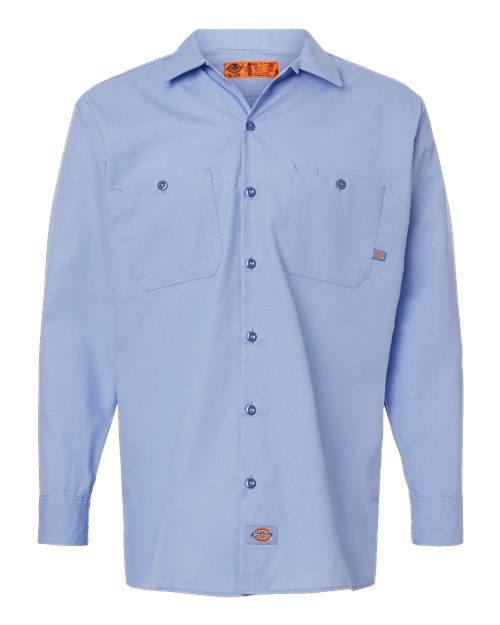 Dickies Industrial Long Sleeve Work Shirt L535 Custom Embroidered Business Logo