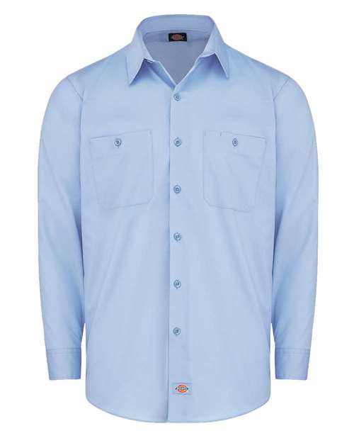 Dickies Industrial Worktech Ventilated Long Sleeve Work Shirt LL51 Custom Embroidered Business Logo