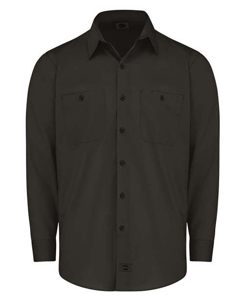Dickies Industrial Worktech Ventilated Long Sleeve Work Shirt LL51 Custom Embroidered Business Logo