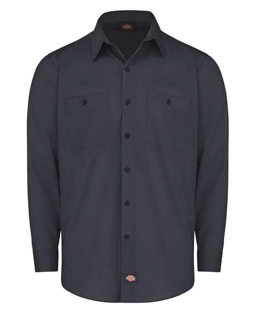 Dickies Industrial Worktech Ventilated Long Sleeve Work Shirt - Tall Sizes LL51T Custom Embroidered Business Logo