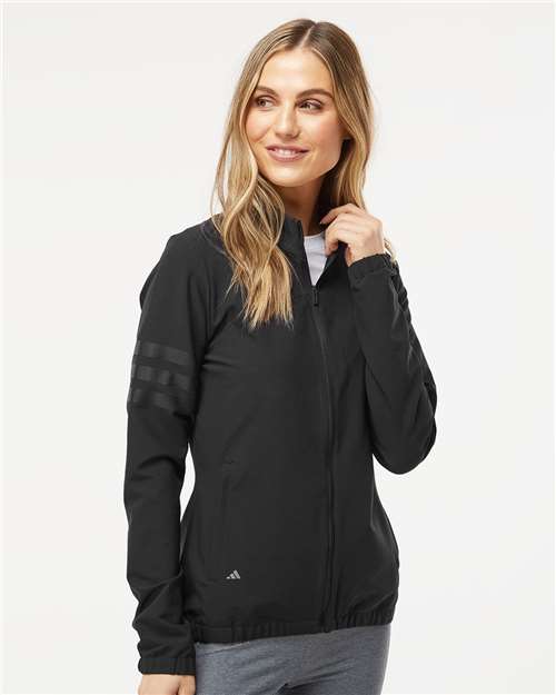 Custom Embroidered Adidas Women's 3-Stripes Full-Zip Jacket A268