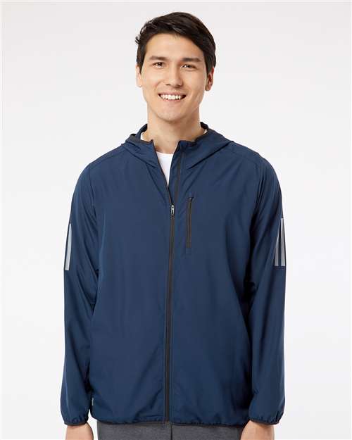 Custom Embroidered Adidas Hooded Full-Zip Windbreaker A524