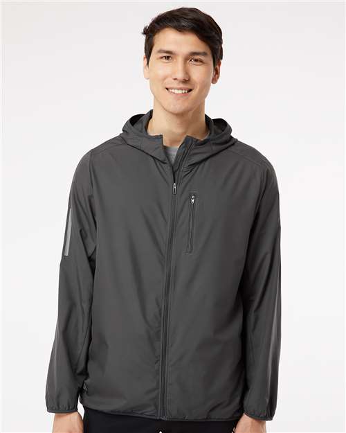 Custom Embroidered Adidas Hooded Full-Zip Windbreaker A524