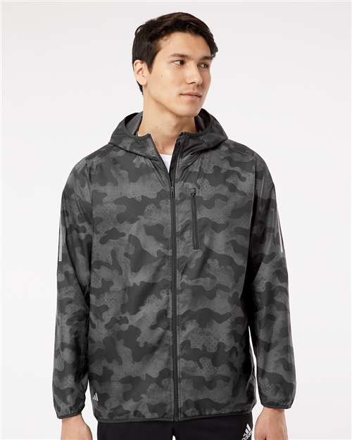 Custom Embroidered Adidas Hooded Full-Zip Windbreaker A524