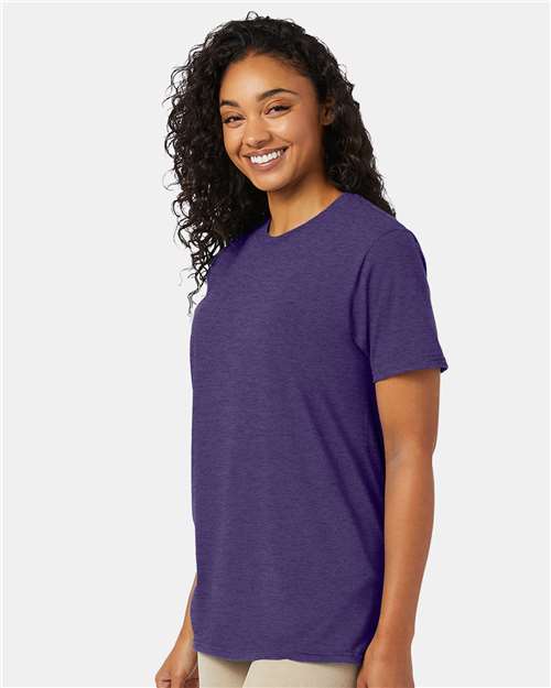Hanes Perfect-T T-Shirt 4980 Grape Smash Heather