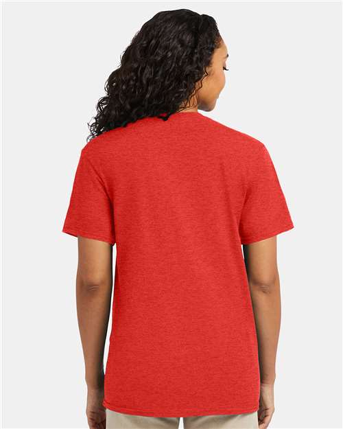 Hanes Perfect-T T-Shirt 4980 Poppy Red Heather