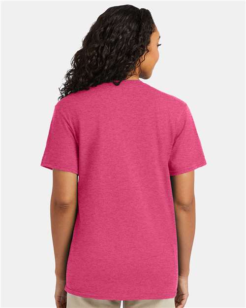 Hanes Perfect-T T-Shirt 4980 Wow Pink Heather