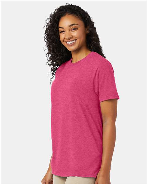 Hanes Perfect-T T-Shirt 4980 Wow Pink Heather