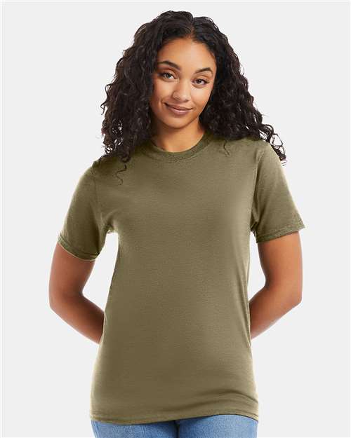 Custom Embroidered Hanes Beefy-T® T-Shirt 5180 Oregano