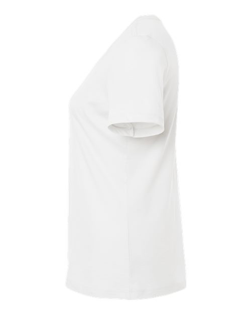 BELLA + CANVAS Women’s Relaxed Fit Heather CVC Tee 6400CVC Solid White Blend