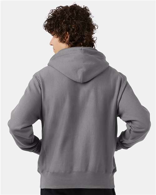 Champion Reverse Weave® Hooded Sweatshirt S101 Custom Embroidered Business Logo