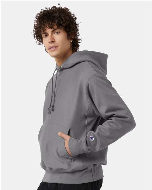 Champion Reverse Weave® Hooded Sweatshirt S101 Custom Embroidered Business Logo