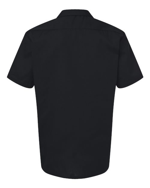Dickies Industrial Short Sleeve Cotton Work Shirt S307 Custom Embroidered Business Logo