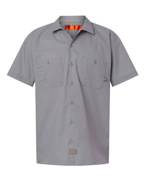 Dickies Industrial Short Sleeve Work Shirt - Tall Sizes S535T Custom Embroidered Business Logo