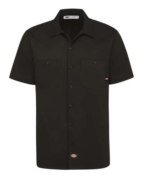 Dickies Industrial Short Sleeve Cotton Work Shirt S307 Custom Embroidered Business Logo