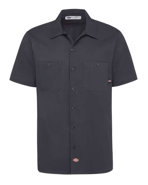 Dickies Industrial Short Sleeve Cotton Work Shirt S307 Custom Embroidered Business Logo