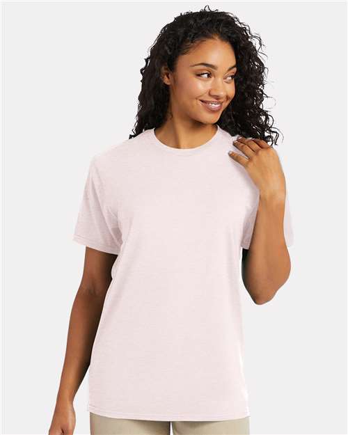 Custom Embroidered Hanes Perfect-T T-Shirt 4980 Body Blush Heather