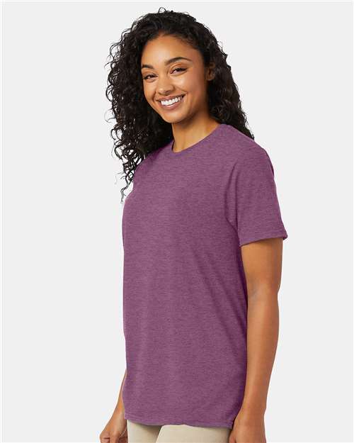 Hanes Perfect-T T-Shirt 4980 Purple Rain Heather