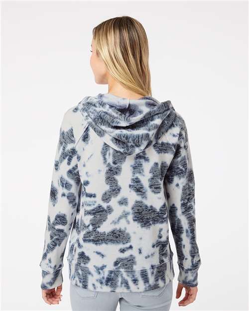 MV Sport Women’s Courtney Burnout V-Notch Hooded Sweatshirt W1162