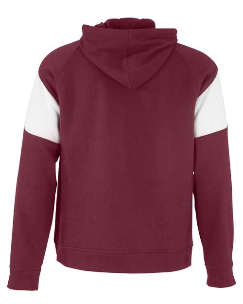 Holloway Athletic Fleece Prospect Hooded Sweatshirt 229546 Cardinal/ White