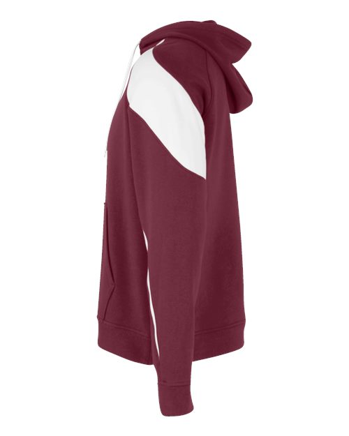 Holloway Athletic Fleece Prospect Hooded Sweatshirt 229546 Cardinal/ White