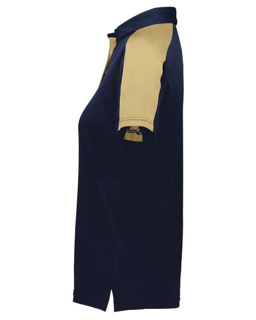 Augusta Sportswear Women's Two-Tone Vital Polo 5029 Navy/ Vegas Gold