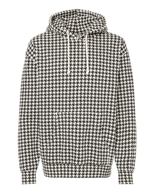 Independent Trading Co. Heavyweight Hooded Sweatshirt IND4000 Houndstooth Custom Embroidered Business Logo