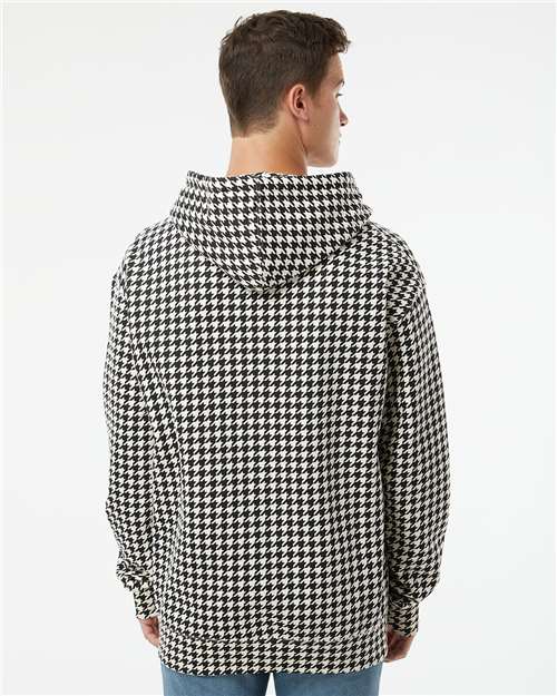 Independent Trading Co. Heavyweight Hooded Sweatshirt IND4000 Houndstooth Custom Embroidered Business Logo
