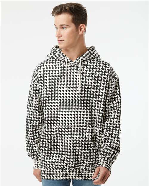 Custom Embroidered Independent Trading Co. Heavyweight Hooded Sweatshirt IND4000 Houndstooth