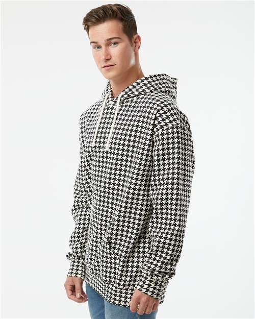 Independent Trading Co. Heavyweight Hooded Sweatshirt IND4000 Houndstooth Custom Embroidered Business Logo