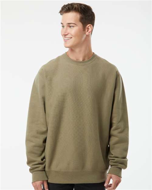Custom Embroidered Independent Trading Co. Legend - Premium Heavyweight Cross-Grain Crewneck Sweatshirt IND5000C