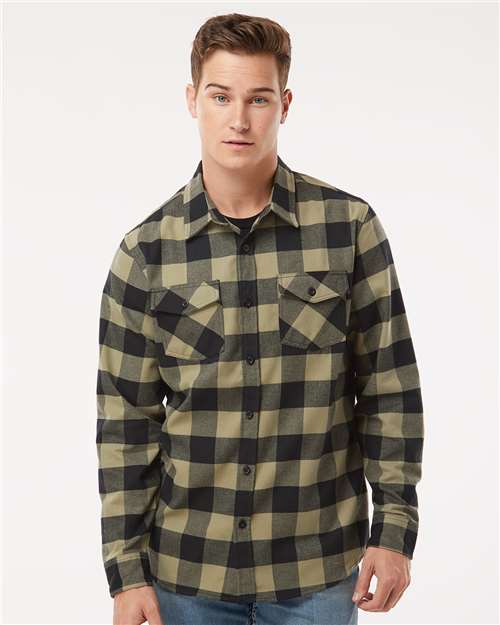 Custom Embroidered Independent Trading Co. Flannel Shirt EXP50F