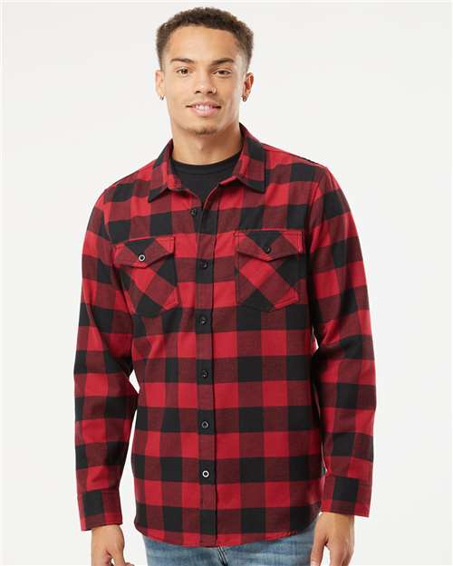 Custom Embroidered Independent Trading Co. Flannel Shirt EXP50F