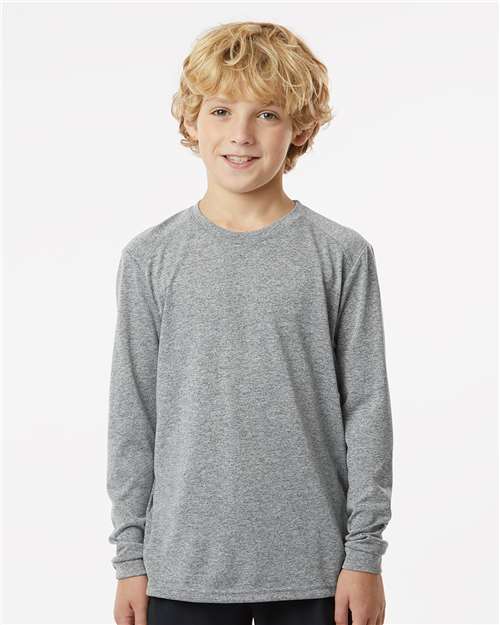 Custom Embroidered Paragon Youth Long Islander Performance Long Sleeve T-Shirt 218Y