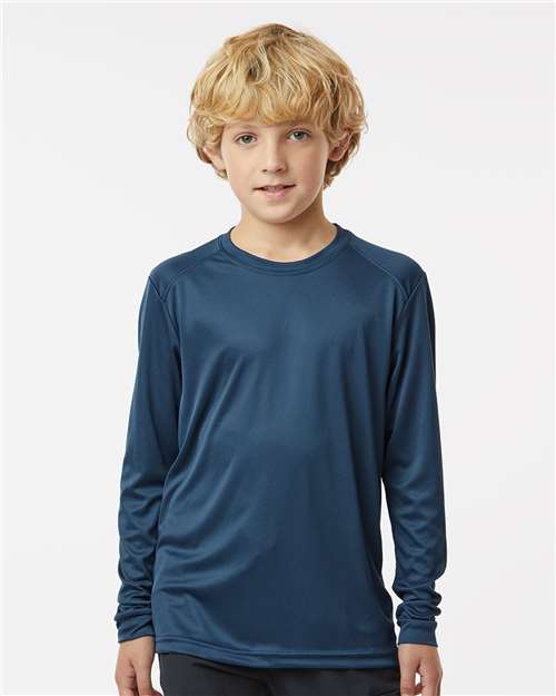 Custom Embroidered Paragon Youth Long Islander Performance Long Sleeve T-Shirt 218Y