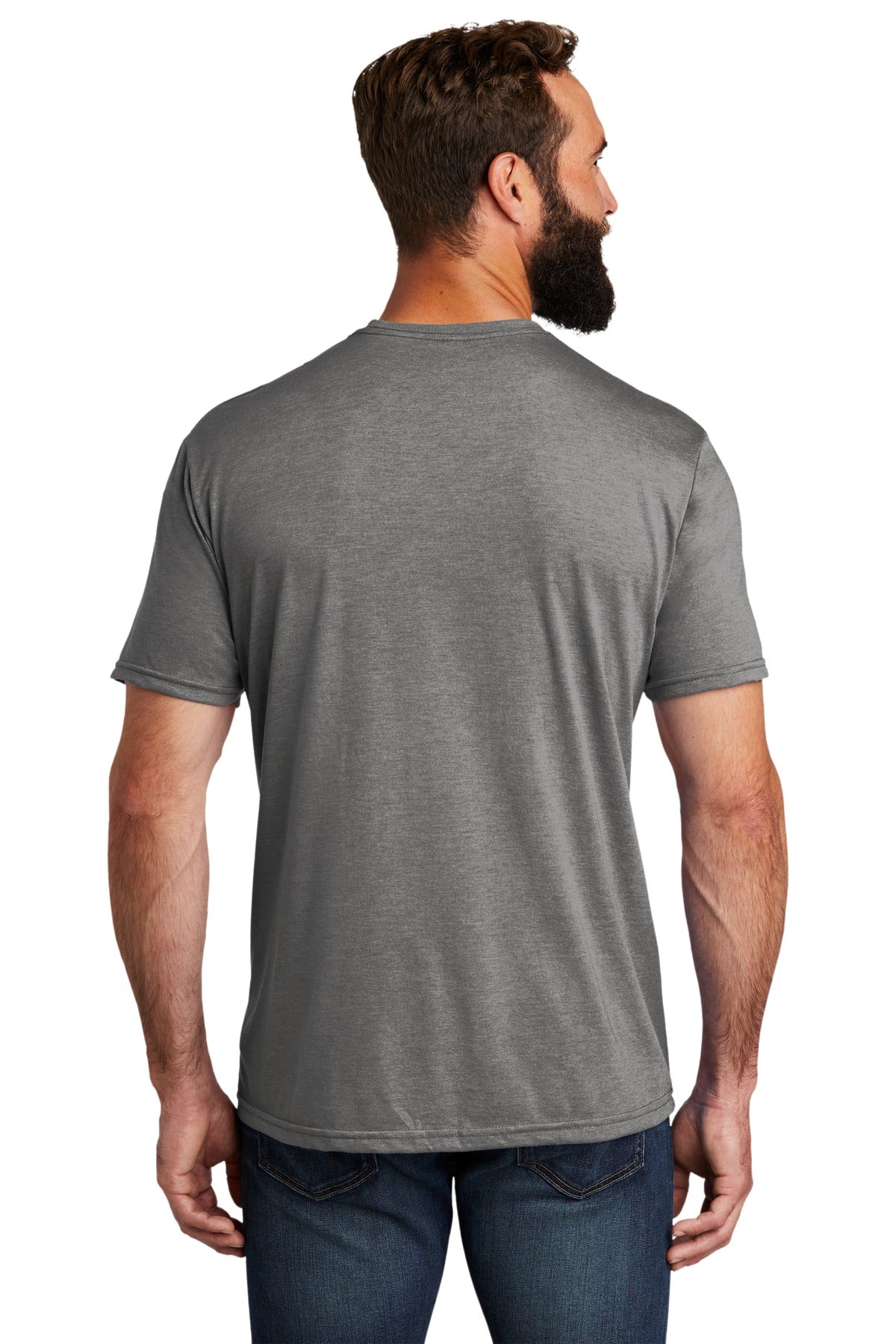 Custom Embroidered Allmade Unisex Tri-Blend Tee AL2004,Aluminum Grey