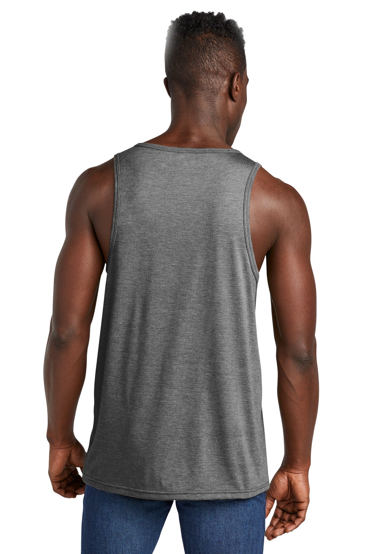 Custom Embroidered Allmade Unisex Tri-Blend Tank AL2019,Aluminum Grey