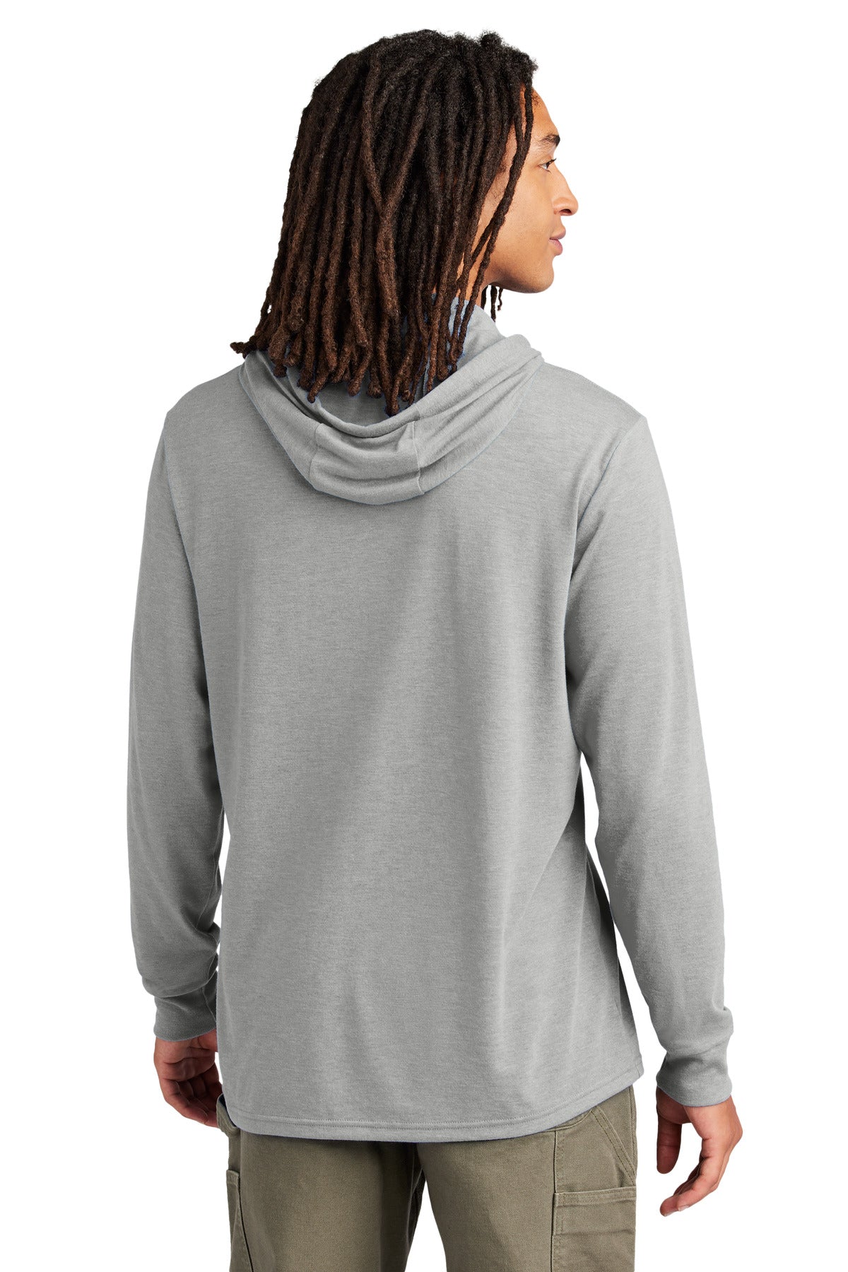 Custom Embroidered Allmade Unisex Tri-Blend Hoodie Tee AL6003,Aluminum Grey