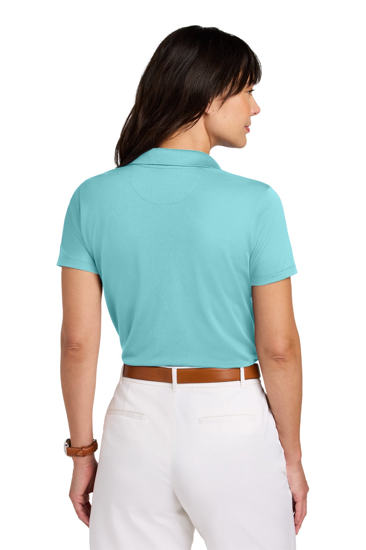 Custom Embroidered Brooks Brothers Women's Mesh Pique Performance Polo BB18221,Soft Mint