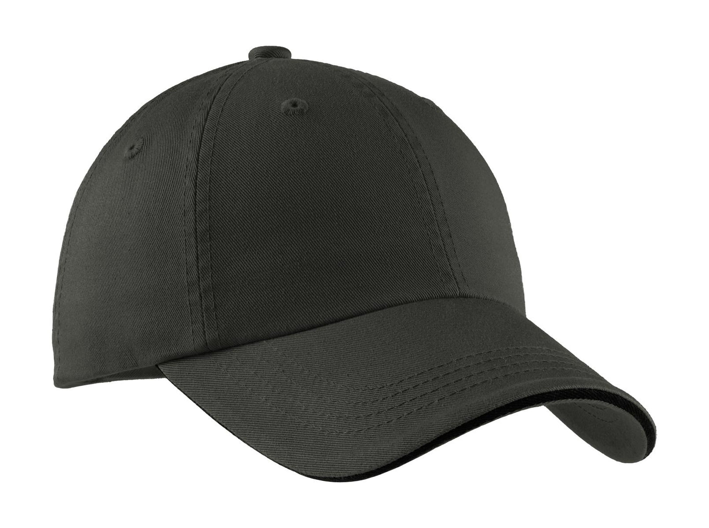 Port Authority Sandwich Bill Cap with Striped Closure. C830