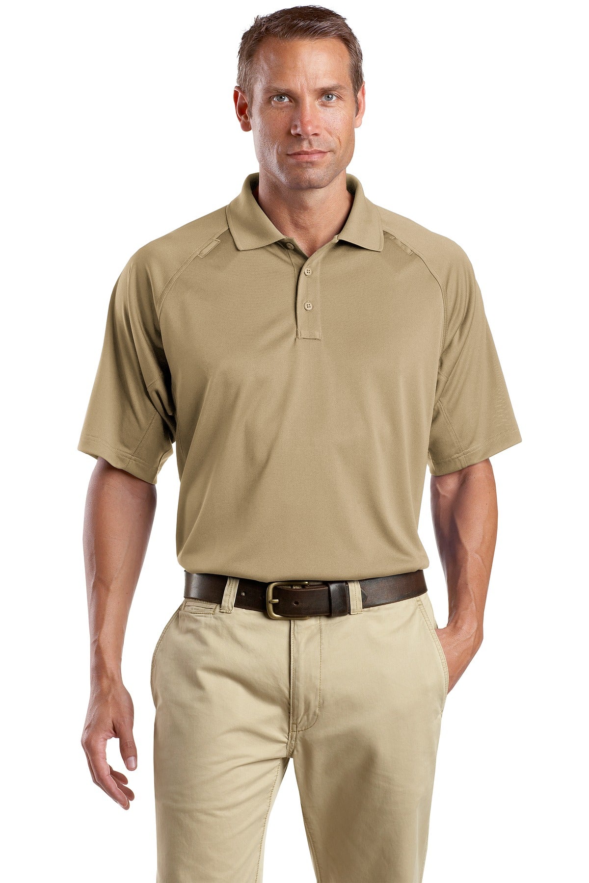 CornerStone - Select Snag-Proof Tactical Polo. CS410 Tan