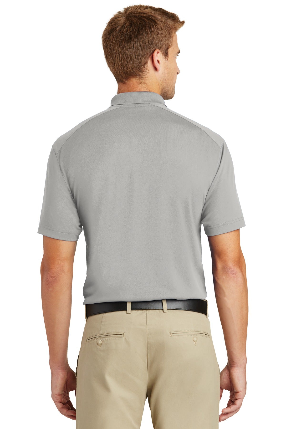 Custom Embroidered CornerStone Select Lightweight Snag-Proof Polo. CS418,Light Grey