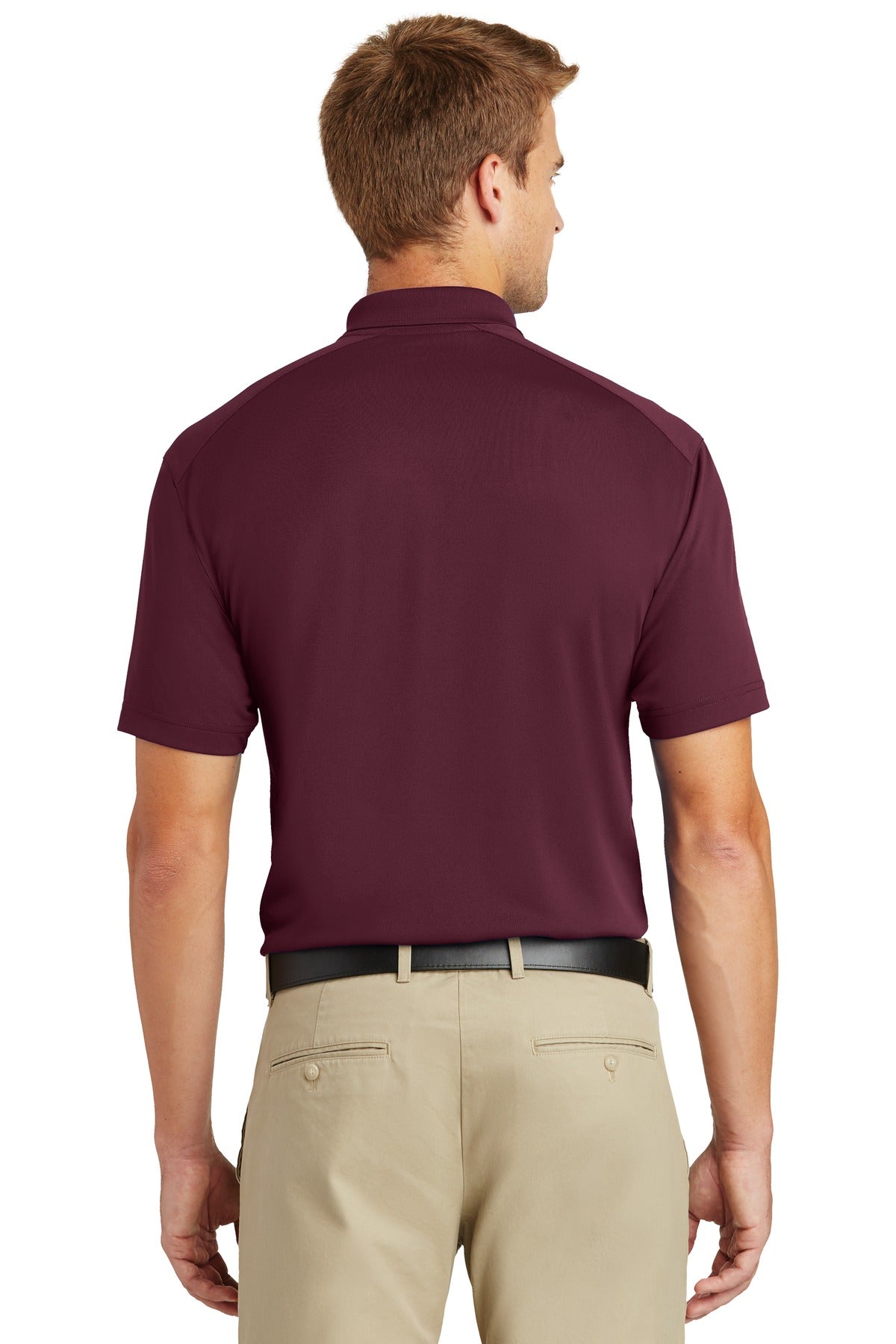 Custom Embroidered CornerStone Select Lightweight Snag-Proof Polo. CS418,Maroon