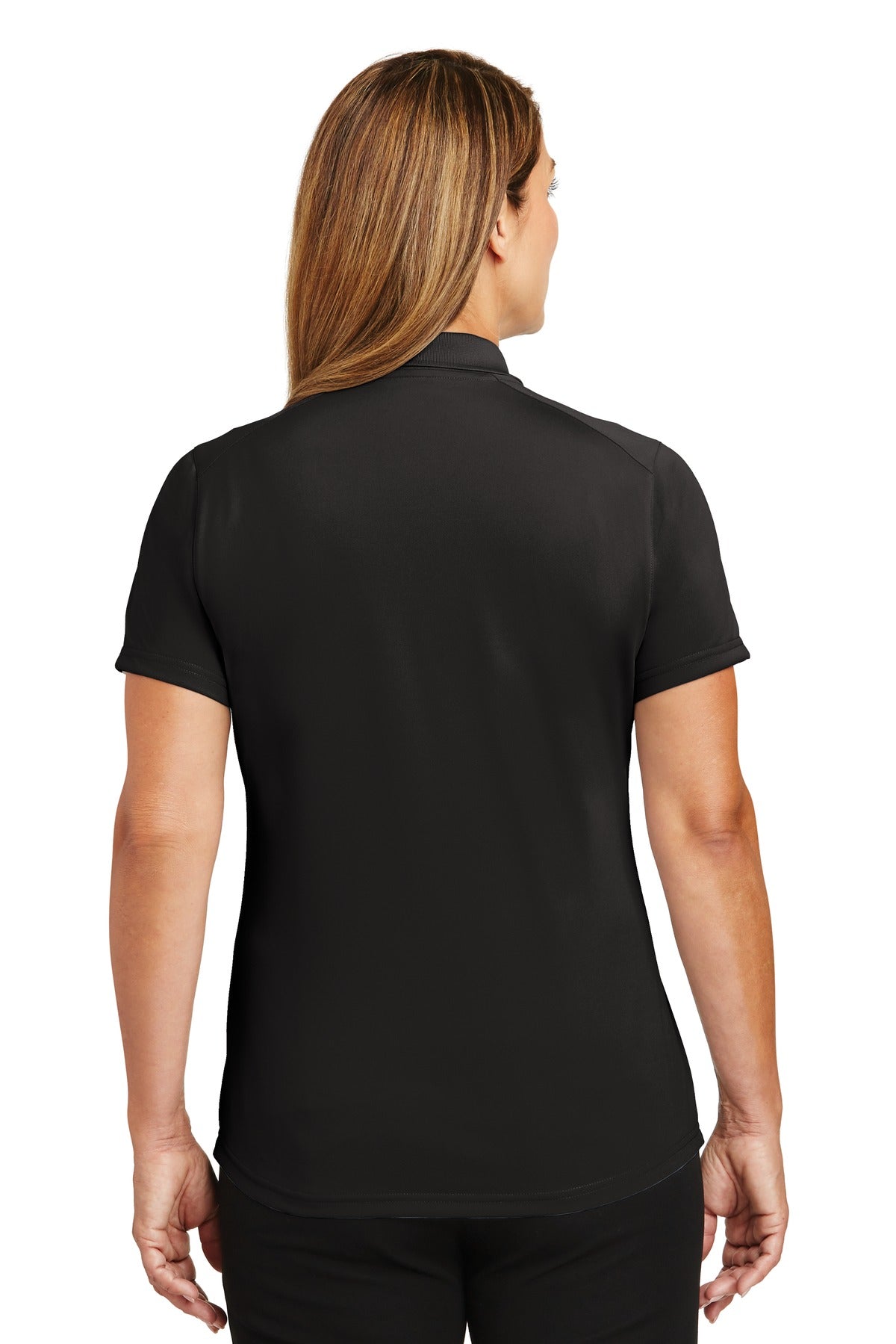 Custom Embroidered CornerStone Women's Select Lightweight Snag-Proof Polo. CS419,Black