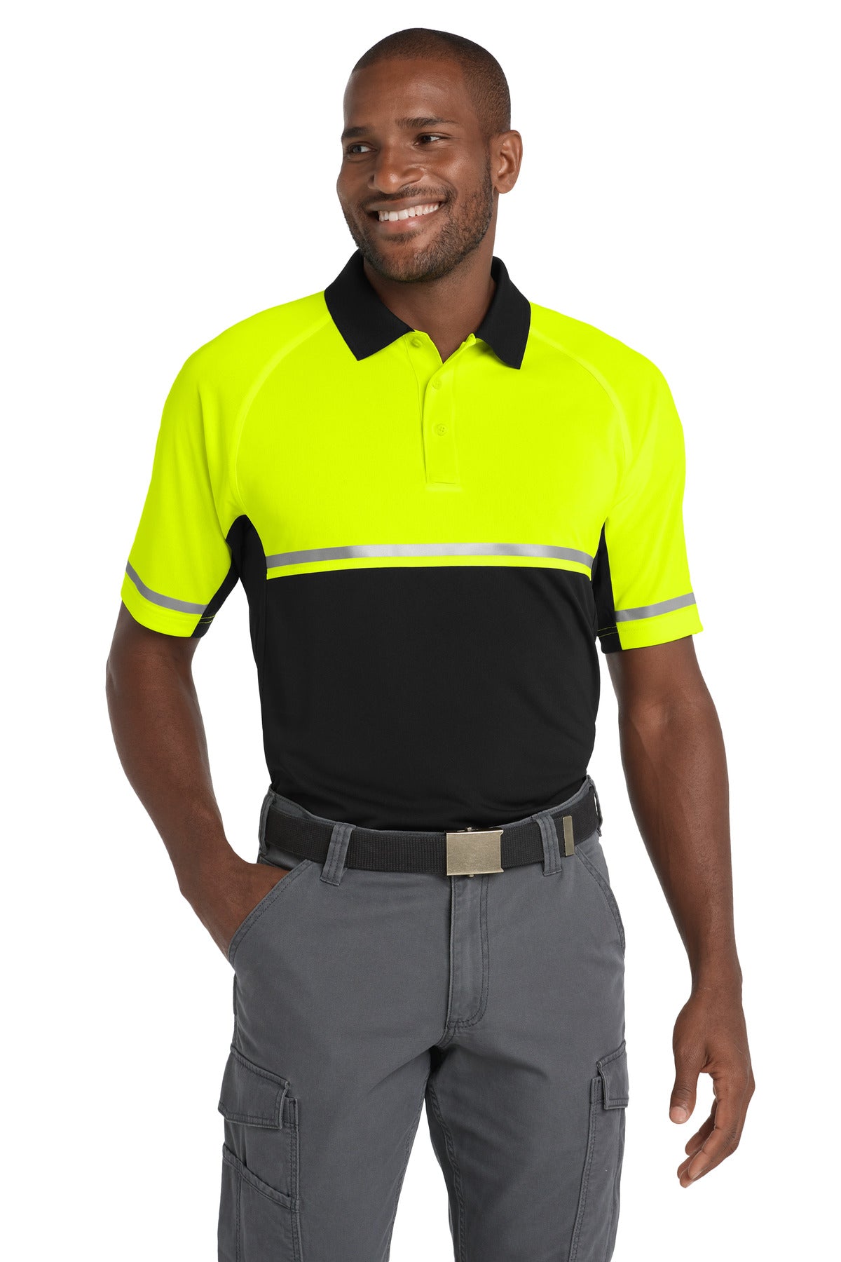 CornerStone ® Select Lightweight Snag-Proof Enhanced Visibility Polo CS423