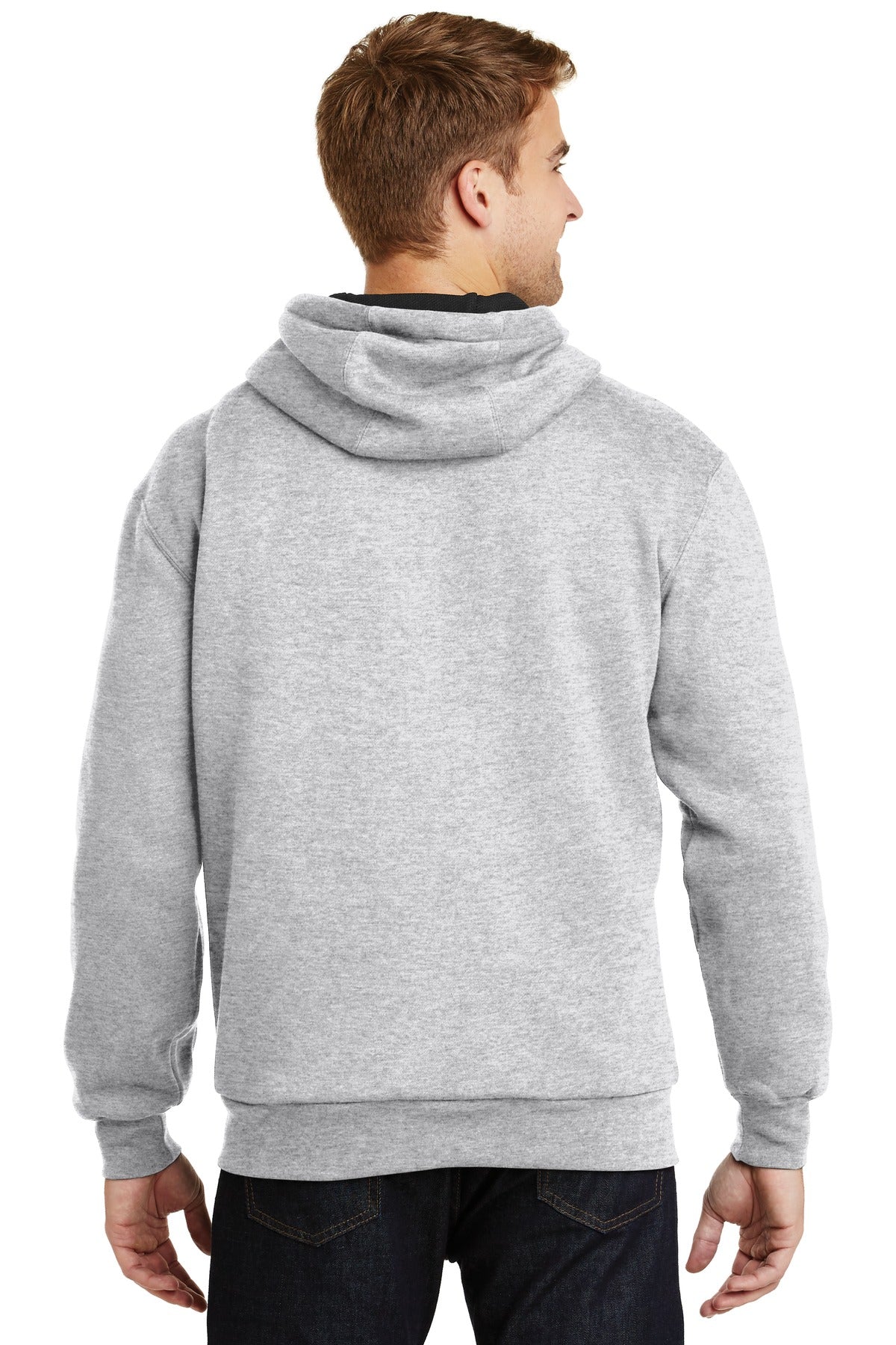 Custom Embroidered CornerStone - Heavyweight Full-Zip Hooded Sweatshirt with Thermal Lining. CS620,Athletic Heather